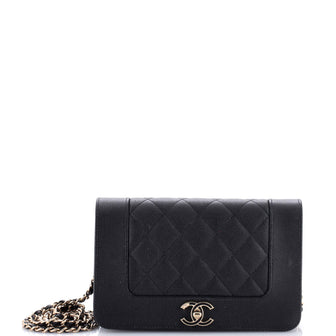 Chanel Mademoiselle Vintage Wallet on Chain Quilted Caviar