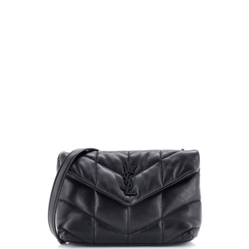 Saint Laurent Loulou Puffer Shoulder Bag Quilted Leather Mini