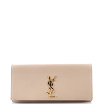 Saint Laurent Classic Monogram Clutch Leather Long
