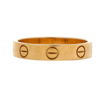 Cartier Love Band Ring 18K Yellow Gold