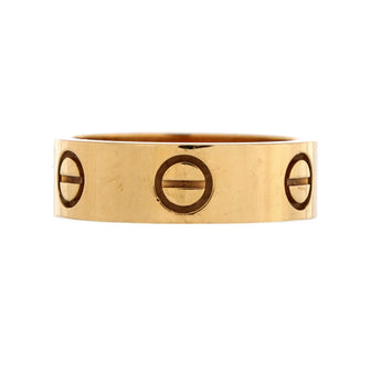 Cartier Love Band Ring 18K Yellow Gold