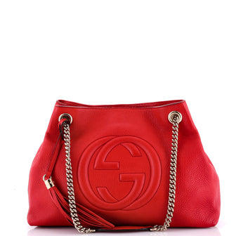 Gucci Soho Chain Strap Shoulder Bag Leather Medium