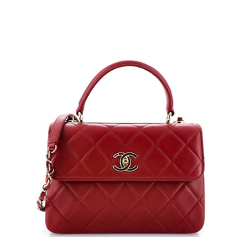 Chanel Trendy CC Top Handle Bag Quilted Lambskin Small