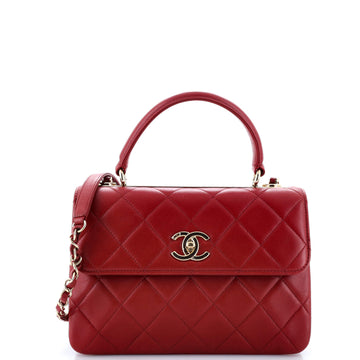 Chanel Trendy CC Top Handle Bag Quilted Lambskin Small