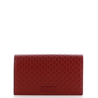 Gucci Wallet on Strap Microguccissima Leather
