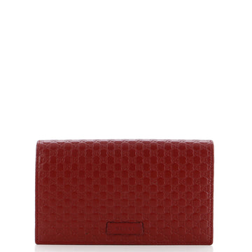 Gucci Wallet on Strap Microguccissima Leather