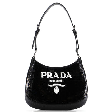 Prada Cleo Shoulder Bag Sequins Small