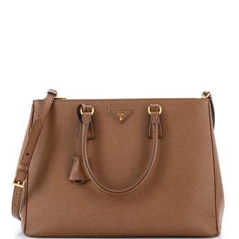 Prada Double Zip Lux Tote Saffiano Leather Large