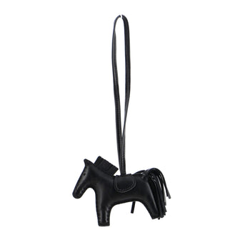 Hermes So Black GriGri Rodeo Bag Charm Leather PM
