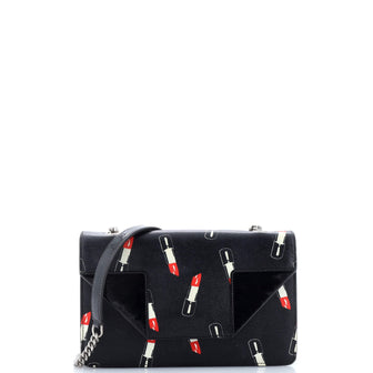 Saint Laurent Classic Monogram Wallet on Chain Printed Leather