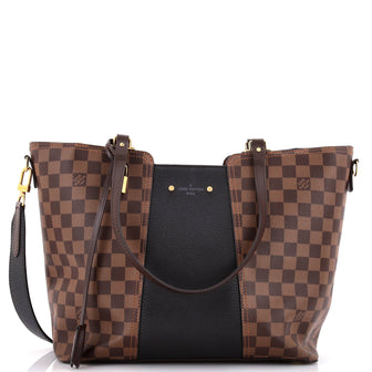 Louis Vuitton Jersey Handbag Damier with Leather