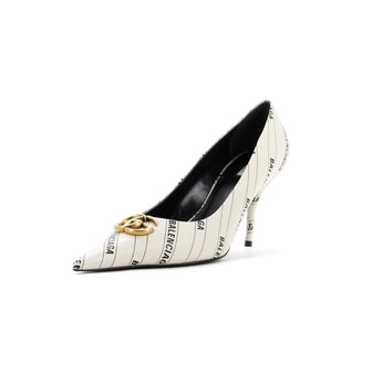 Gucci x Balenciaga The Hacker Project Women's Knife Pumps Printed Leather