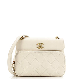 Chanel Business Affinity Flap Messenger Bag Caviar