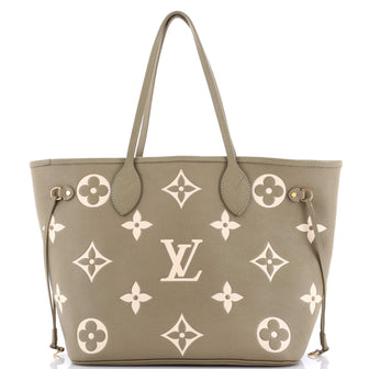 Louis Vuitton Neverfull NM Tote Bicolor Monogram Empreinte Giant MM