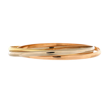 Cartier Trinity Bangle Bracelet 18K Tricolor Gold Medium
