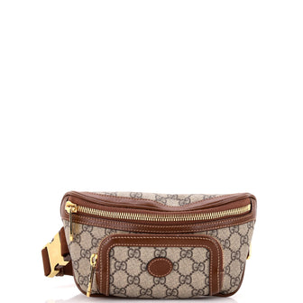 Gucci Interlocking G Patch Belt Bag GG Coated Canvas