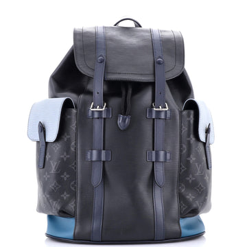 Louis Vuitton Christopher Backpack Epi Leather with Monogram Eclipse Canvas PM