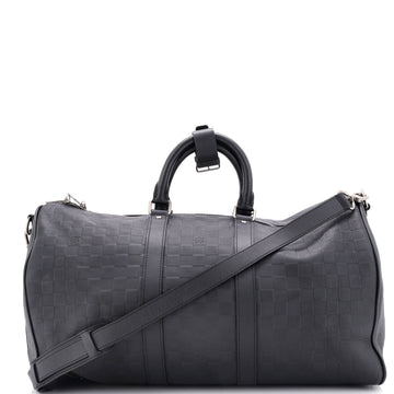 Louis Vuitton Keepall Bandouliere Bag Damier Infini Leather 45