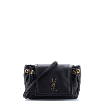 Saint Laurent Nolita Satchel Quilted Leather Mini