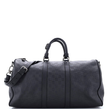 Louis Vuitton Keepall Bandouliere Bag Damier Infini Leather 45