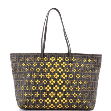 Fendi Roll Tote Perforated Zucca Canvas Large
