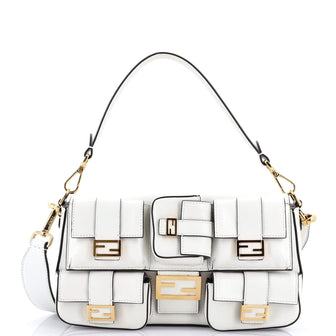 Fendi Multipocket Baguette Bag Leather