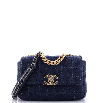 Chanel 19 Flap Bag Quilted Tweed Medium
