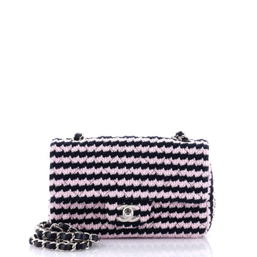 Chanel Classic Single Flap Bag Quilted Tweed Mini