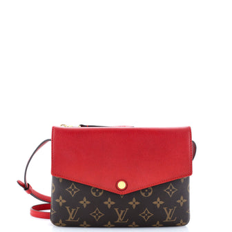 Louis Vuitton Twice Handbag Monogram Canvas and Leather