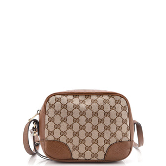 Gucci Bree Disco Crossbody Bag GG Canvas with Leather Mini