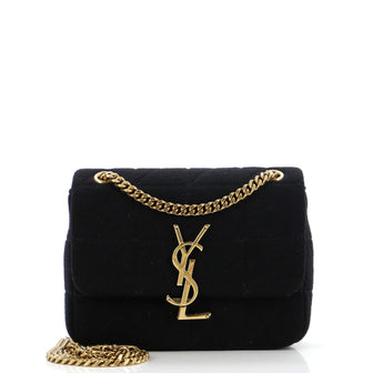 Saint Laurent Jamie Flap Bag Quilted Jersey Small