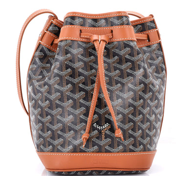 Goyard Petit Flot Bucket Bag Coated Canvas PM