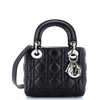 Christian Dior Lady Dior Bag Cannage Quilt Lambskin Mini
