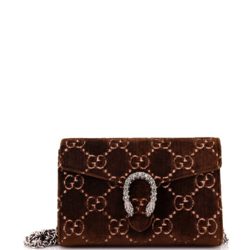 Gucci Dionysus Chain Wallet GG Velvet Small
