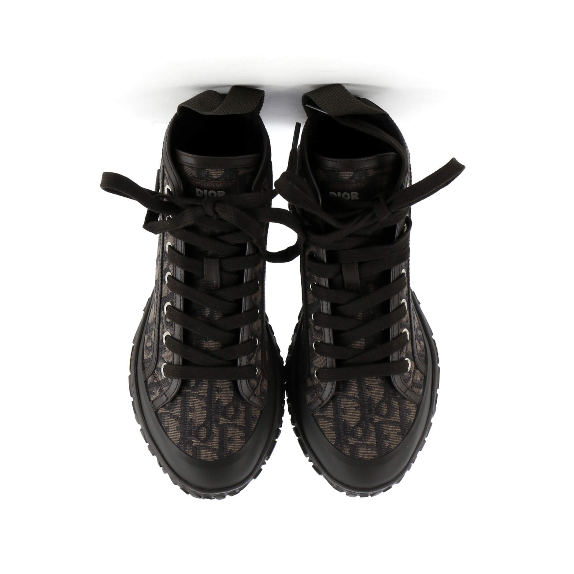 Christian Dior Men's Diorizon Ankle Boots Oblique Jacquard and