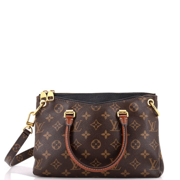 Louis Vuitton Pallas Tote Monogram Canvas with Leather BB