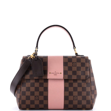 Louis Vuitton Bond Street Handbag Damier with Leather MM