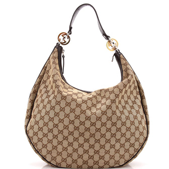 Gucci Twins Hobo GG Canvas Medium