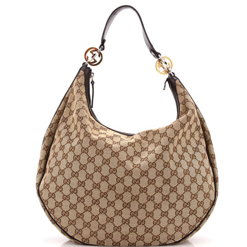 Gucci Twins Hobo GG Canvas Medium