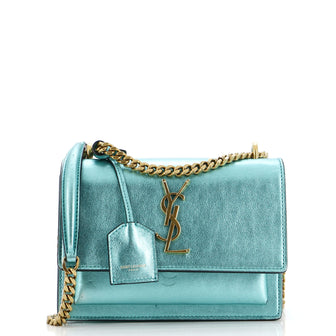 Saint Laurent Sunset Crossbody Bag Leather Small