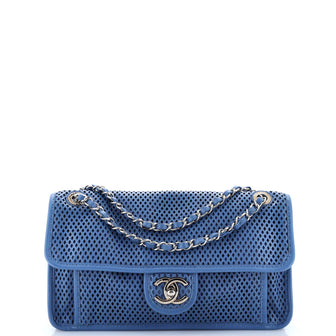 Chanel Up In The Air Flap Bag Perforated Leather Medium