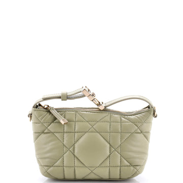 Christian Dior DiorTravel Nomad Pouch Macrocannage Quilt Calfskin Small