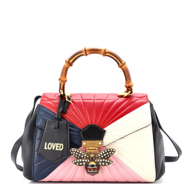 Gucci Queen Margaret Top Handle Bag Multicolor Quilted Leather Medium