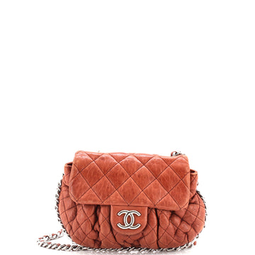 Chanel Chain Around Flap Bag Quilted Leather Small