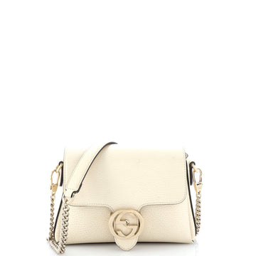 Gucci Interlocking Chain Crossbody Bag Leather Small