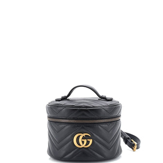 Gucci GG Marmont Vanity Backpack Matelasse Leather Mini
