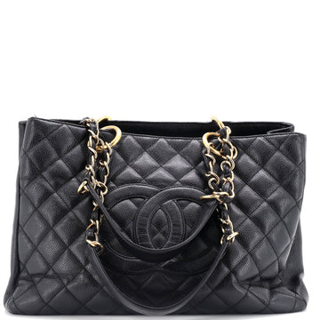Chanel Grand Shopping Tote Quilted Caviar