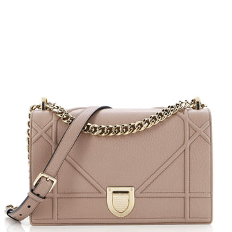 Christian Dior Diorama Flap Bag Grained Calfskin Medium