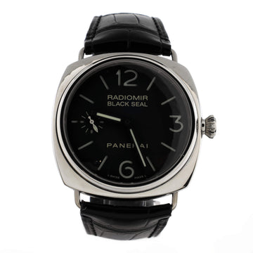Panerai Radiomir Black Seal Manual Watch Stainless Steel and Alligator 45
