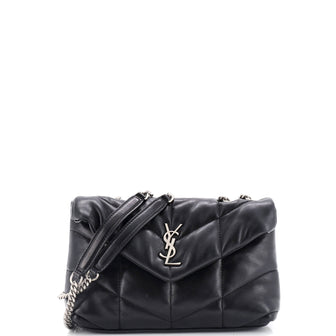 Saint Laurent Loulou Puffer Shoulder Bag Quilted Leather Mini